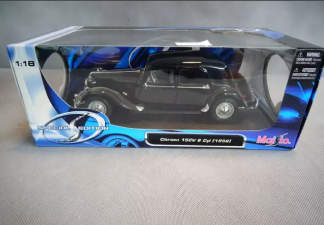 MAISTO Spécial Edition 1:18  Citroën 15 cv 1952 No Norev OTTO Minichamps Solido