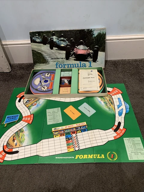 RARE VINTAGE 1964 Formula 1 Board Game By Waddingtons complete VGC £25. ...