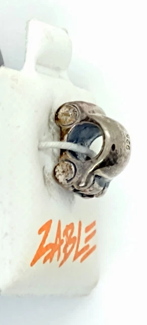 Authentic Zable Sterling Silver Charm VW Bug Beatle Car Floating Bead 925 BZ-423