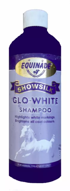 Equinade Showsilk GLO WHITE Shampoo for horses 1 litre