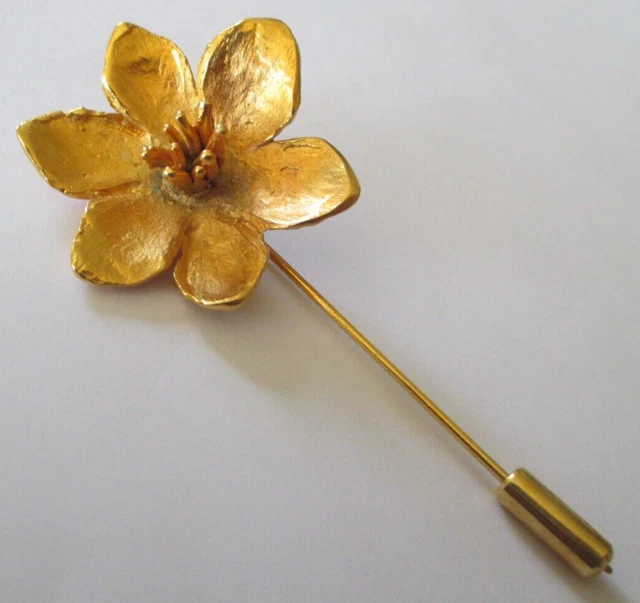 Epingle fleur de lys plaqué or - Bijouterie La Petite Française