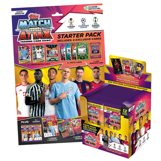 Champions League 2023/24 - Carte collezionabili - 1 avviatore + 1 display (36 booster)
