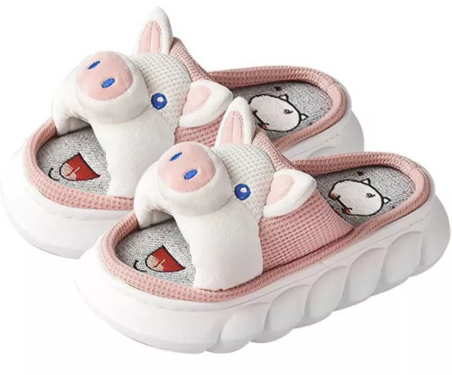 Women 3D Cartoon Pig Slippers