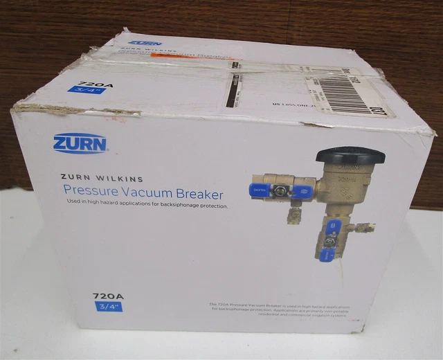 ZURN WILKINS 34-720A 349-841 Pressure Vacuum Breaker 720A 3.4" NEW