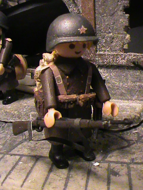 PLAYMOBIL CUSTOM WW2 SOLDADO RUSO CAPITAN INFANTERIA SEGUNDA GUERRA