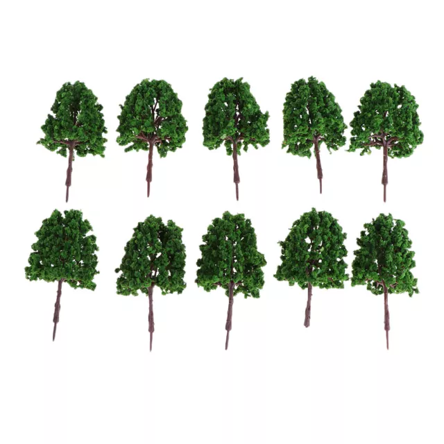 10Pcs Model Pagoda Trees Train Railroad Scenery Scale Green