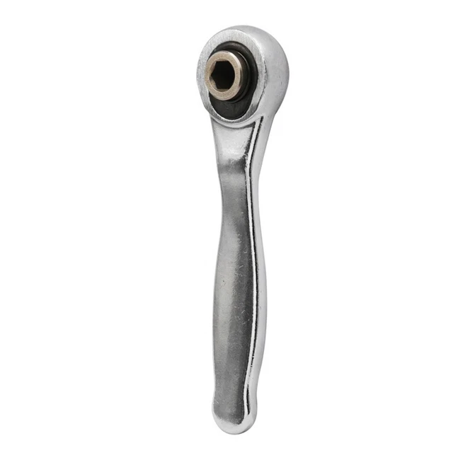 Small 72 Teeth-Ratchet-Wrench 6.35mm Hex Quick Release Screwdriver Handle