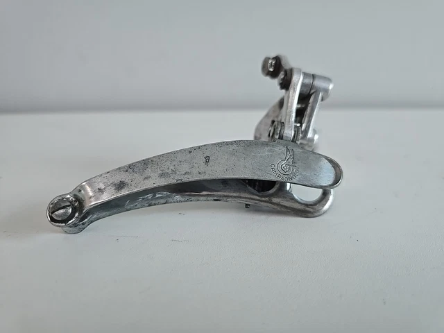 Dérailleur Avant Campagnolo Nuovo Record – Vintage – 5/6/7 Vitesses – Pour Vélos De Course – Occasion