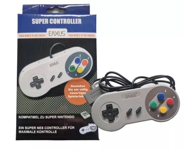 1-4 Stück SNES Controller Super Nintendo Controller Retro Gamepad Joypad NEU