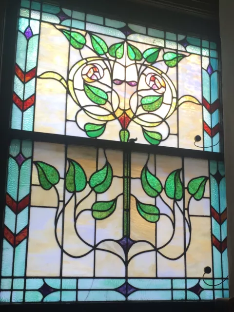 stained glass window antique
