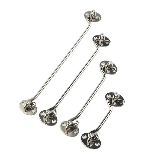 Support silencieux robuste pour porte de magasin crochet de cabine en acier inox