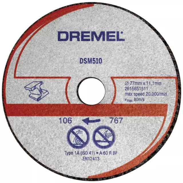 DREMEL DSM520 2615S520JB Disque à tronçonner 77 mm 2 pc(s) Tuile,  Placoplâtre EUR 17,98 - PicClick FR