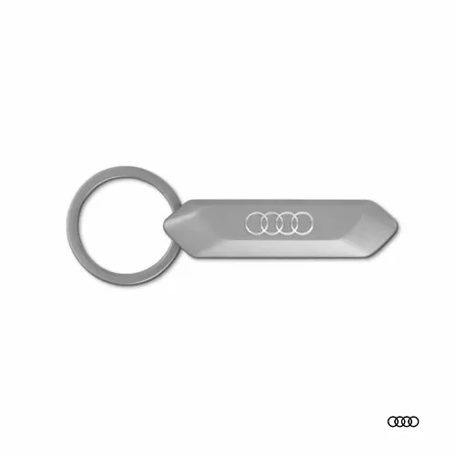 NUOVO PORTACHIAVI ORIGINALE Audi acciaio argento A1 A3 A4 A5 A6 Q2