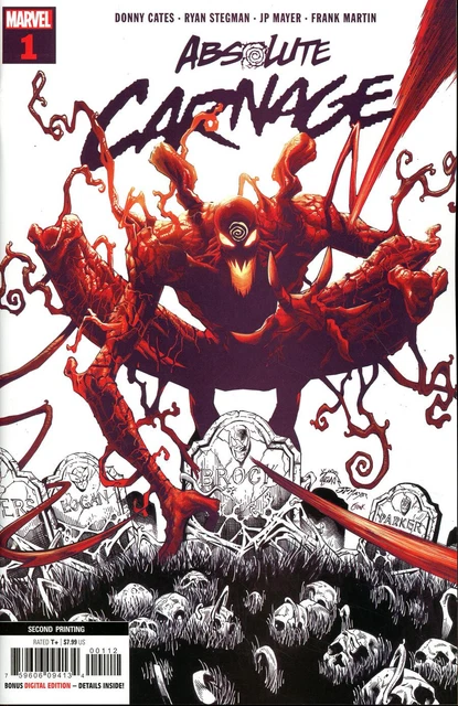 ABSOLUTE CARNAGE 1 (of 4) RYAN STEGMAN 2nd PRINT VARIANT NM