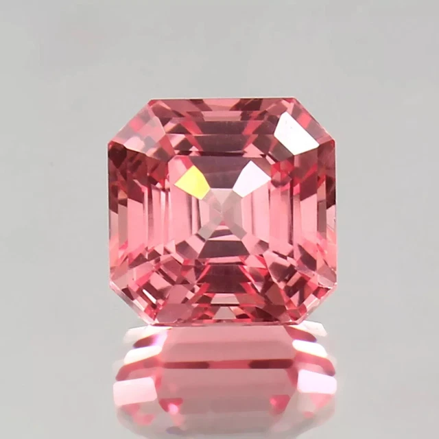 Naturel Padparadscha Saphir 12 CT Desseré Pierre Précieuse Certifié