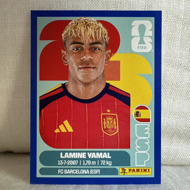 Cromo Sticker Lamine Yamal Nº 383 – Selección España 2024-2025, Rookie World Class