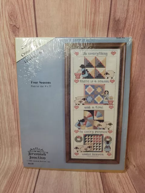 Vintage Cross Stitch Kit "Four Seasons" Jeremiah Junction 1988