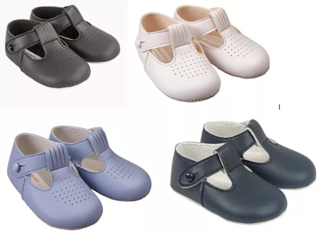Scarpe bambino Baypods bambino battesimo Pram suola morbida made in UK