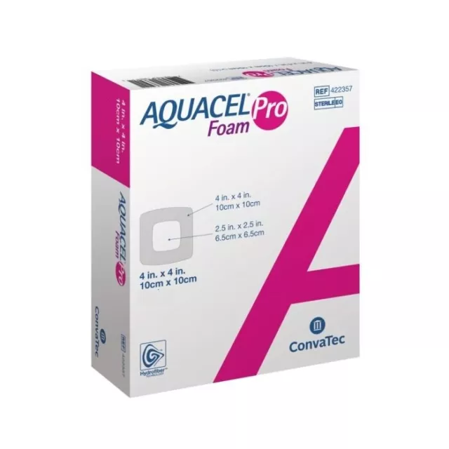 Aquacel Foam Pro Adhesive Silicone Foam Dressings 10cm x 10cm