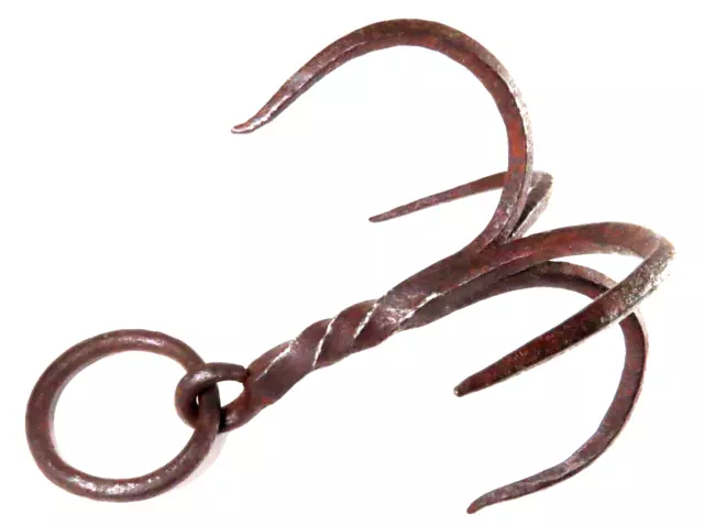 Nice 18Th Century Iron Naval Boarding Grappling Hook