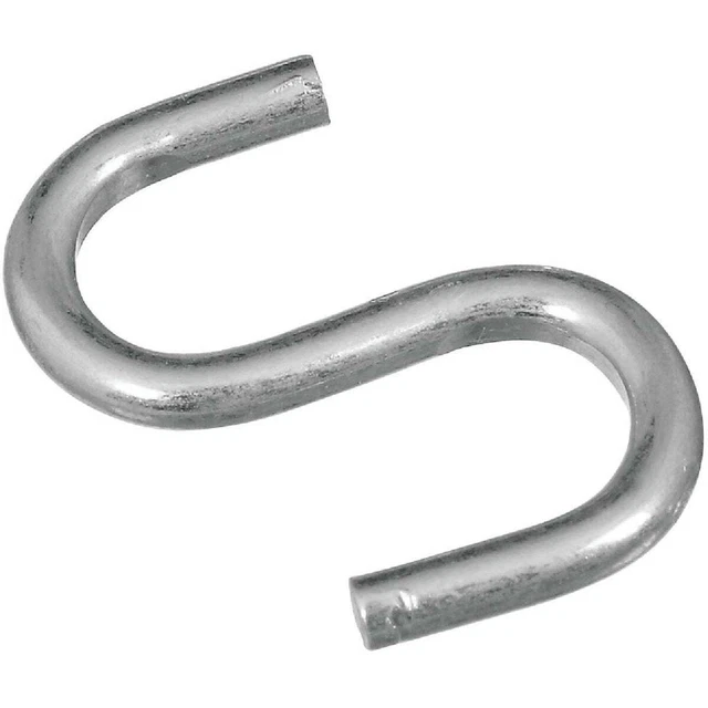 National 1 In. Zinc Heavy Open S Hook N121566 Pack of 50 National N121566