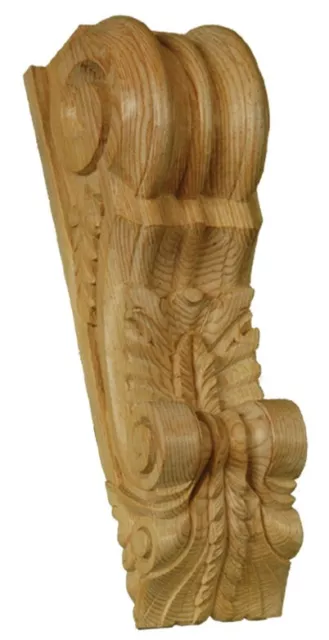 Moza de madera arquitectónica victoriana - Soporte de desplazamiento tallado a mano XL - PN476.
