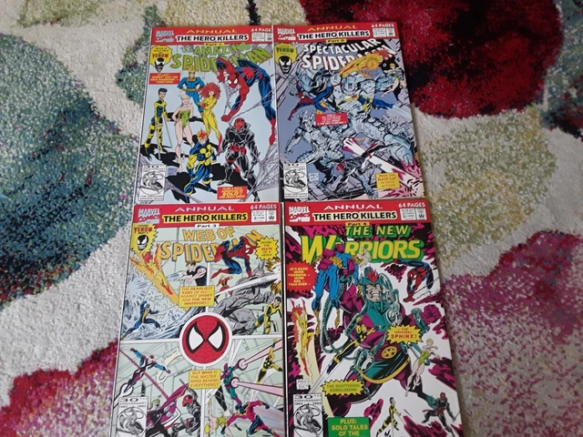 AMAZING SPIDER-MAN annual # 26 PLUS 3 more Annuals MARVEL 1992 1st SOLO VENOM!
