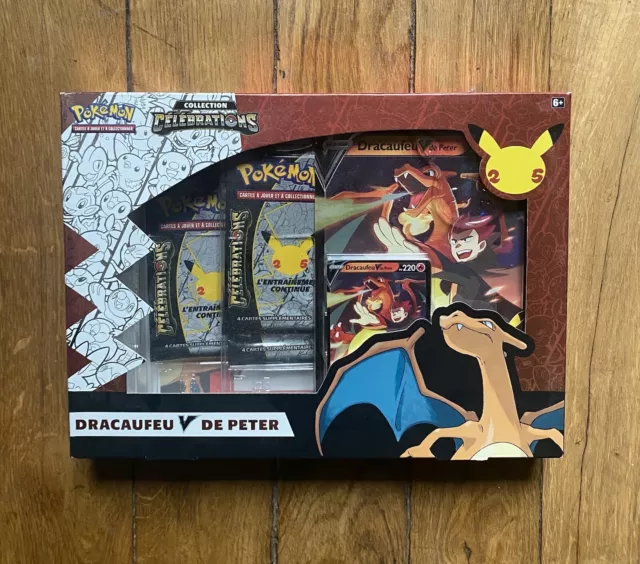 Carte Pokémon - Célébration 25 ans- Dracaufeu-V de Peter - Dracobalt