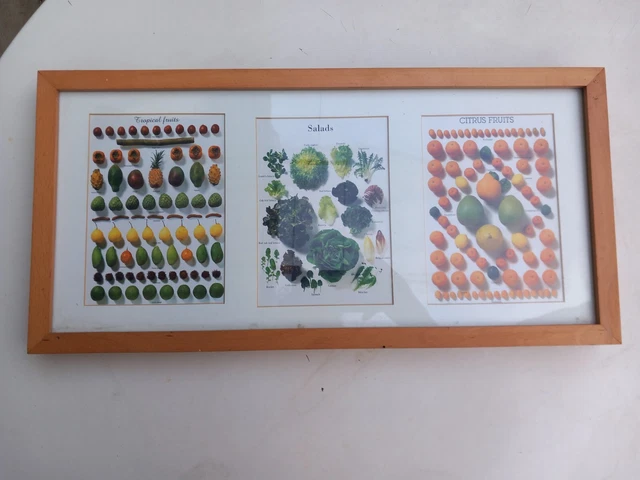Quadretto Rettangolare 56x25 Con Soggetto Verdure