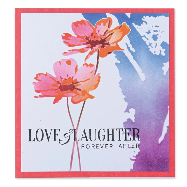 Herramienta de fabricación Sizzix plantilla en capas 6""X6"" de Olivia Rose-Flowers -665261