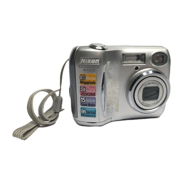 NIKON COOLPIX E4100 4.0 MP CCD Digital Camera Silver Digicam