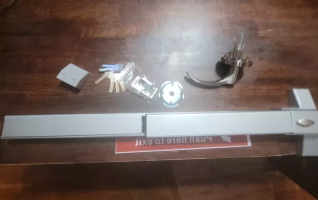 Commercial Door Push Bar Exit Device Panic BAR LSDA w/ Box and Hardware