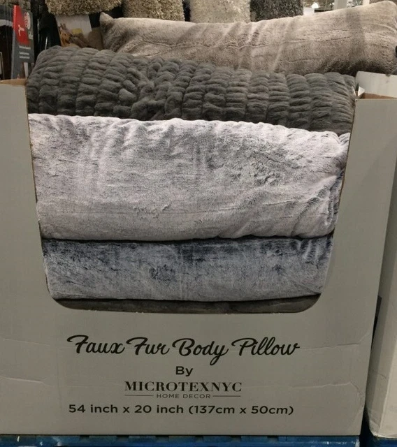 Faux fur body clearance pillow