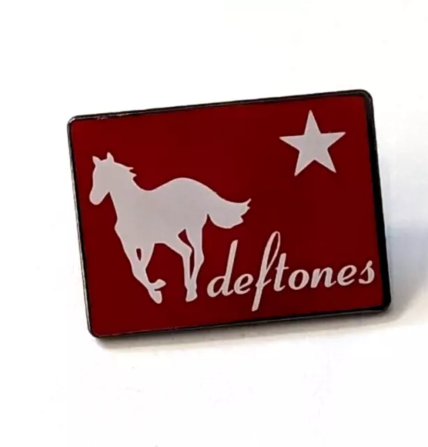 Deftones White Pony Dickies 'Logo' Heavy Metal Rock Band Enamel Patch Brooch Pin