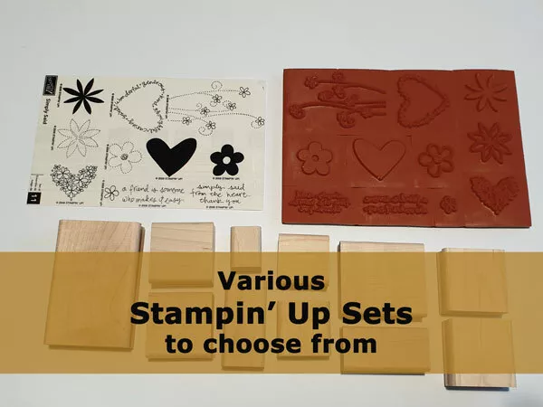 Stampin Up Holz montiert Gummistempel Sets brandneu einige im Ruhestand wählen Sie Ihr Set