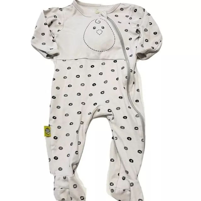 Nested Bean 6 month footed pajamas weighted unisex grey