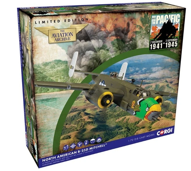 CORGI AVIATION ARCHIVE North American B-25D Mitchell 'Red Wrath ...