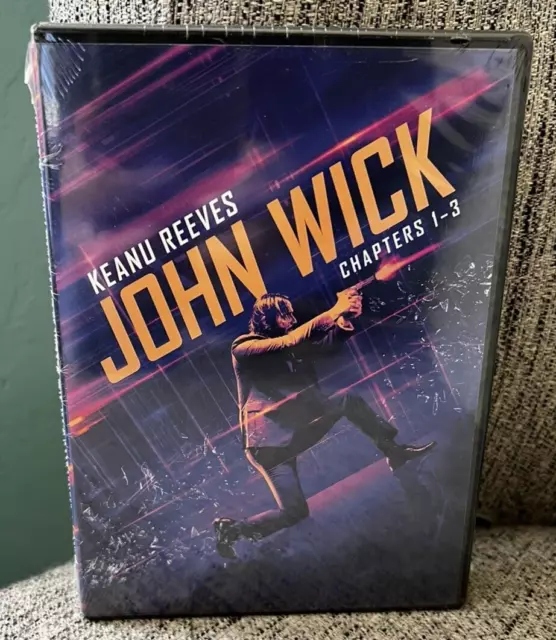 John Wick Keanu Reeves Complete Movies Series Chapter 1-3 1 2 3 NEW DVD SET