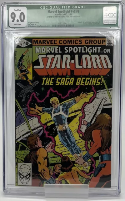 1980 Marvel Spotlight #6 Cgc 9.0 Vf/Nm 1St Appearance Of Star Lord Rare Key Wow