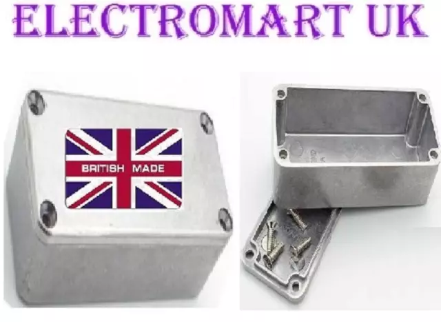 Aluminium Diecast Electronics Project Box Enclosure 52 X 38 X 31Mm