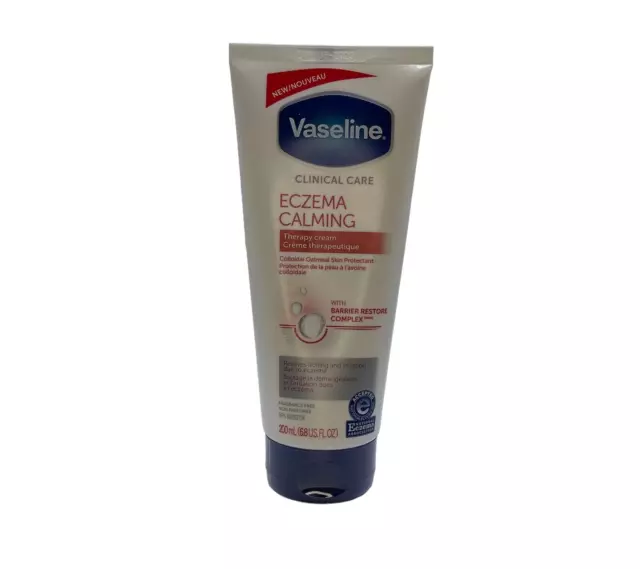 Vaseline Clinical Care Eczema Calming Therapy Cream 6.8 oz Expires 8-2023 NEW