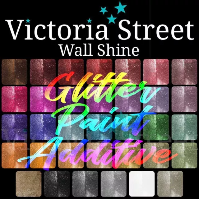 Victoria Street Wall Shine™ Glitter Additive Paint Crystals Fine Premium Deluxe