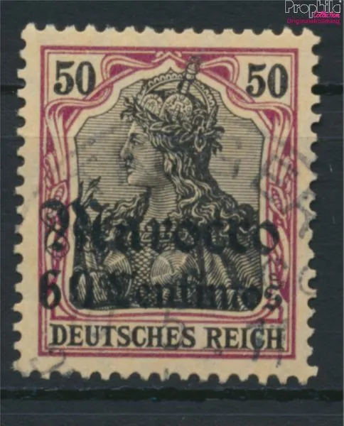 Briefmarken Dt. Post Marokko 1911 Mi 41 gestempelt(9252986
