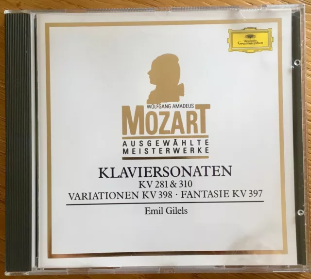 Wolfgang Amadeus Mozart Klaviersonaten KV 281, 310, 398,297 58 Min. Spieldauer