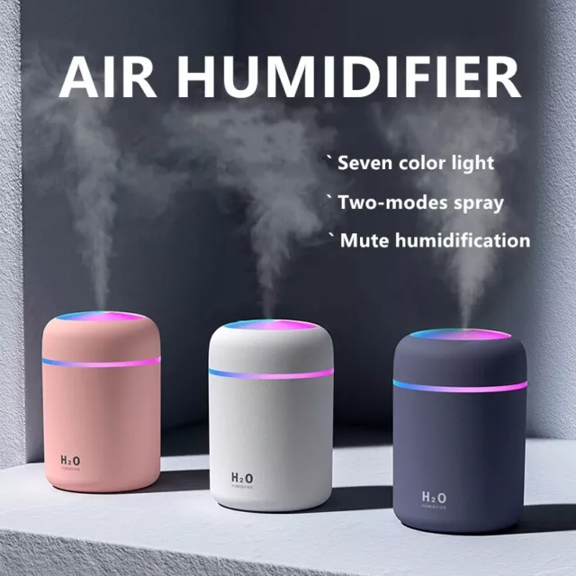 Usb Mini Car Humidifier Air Purifier Freshener Led Aroma Essential Oil Diffuser