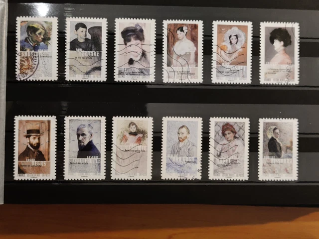 Timbres France Adhésif Oblitérés 2016 Série Festival Impressionniste.2=3