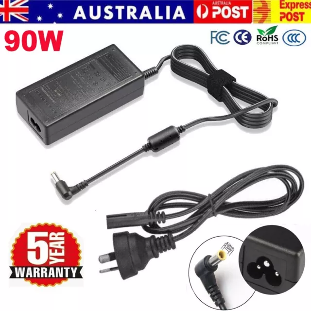 19.5V 4.7A 90W Laptop Charger AC Power Adapter for SONY VAIO PCG VGP VGN +Cord