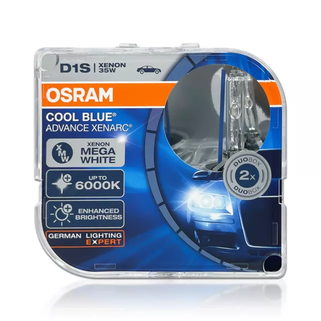 NEW! D1S OSRAM Cool Blue Advance 66140 Cba 6000K Hid Xenon Headlight Bulbs  $167.50 - PicClick