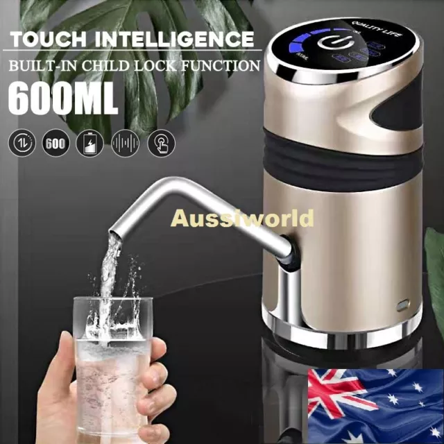 Rechargeable Drinking Bottle Water Pump Smart USB Electric Portable Dispenser