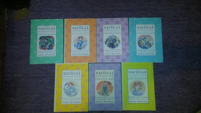 NAUSICAA OF THE VALLEY OF THE WIND BY HAYAO MIYAZAKI vol. 1- 7 viz ...